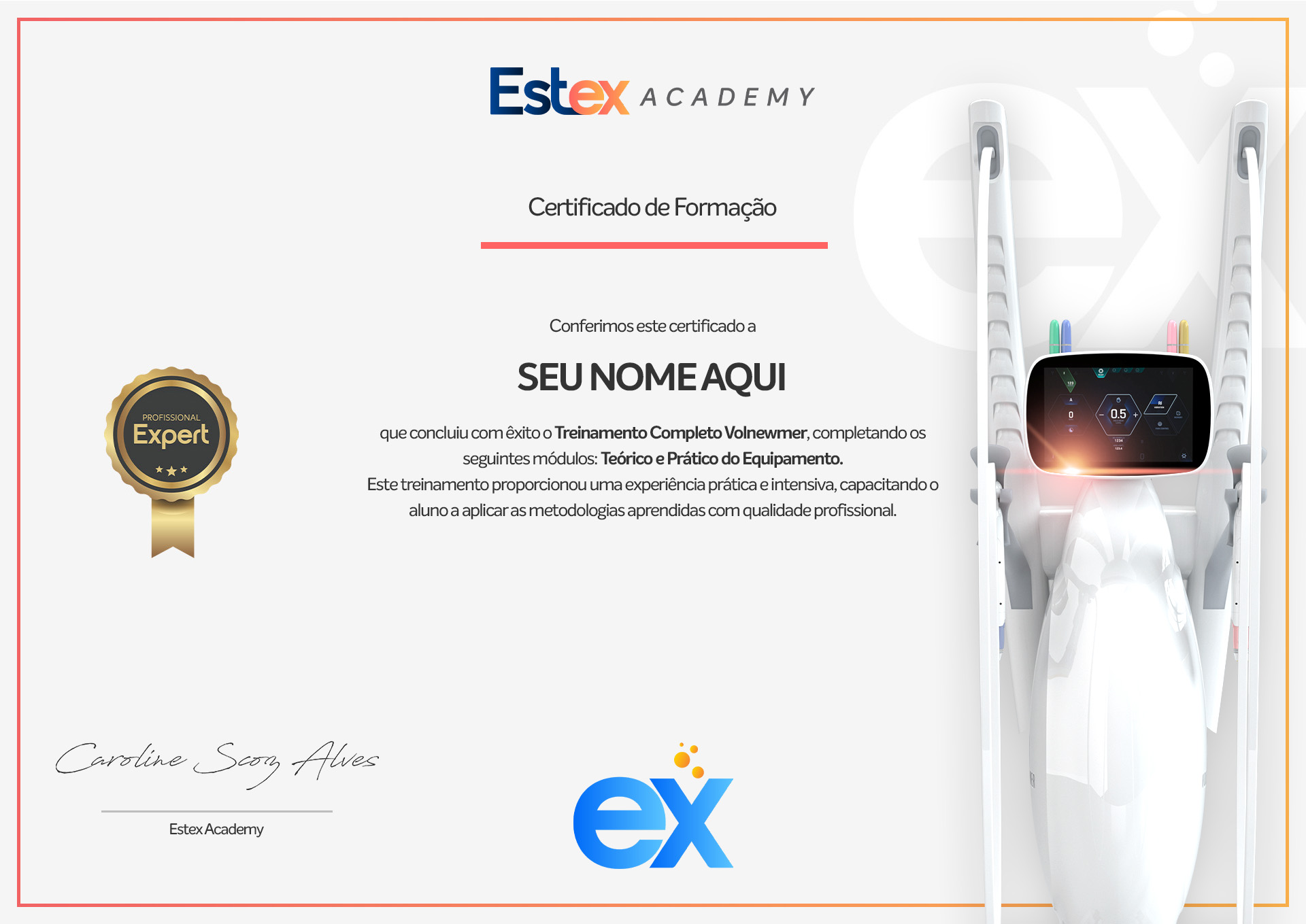 Certificado-Volnewmer-Estex-Academy